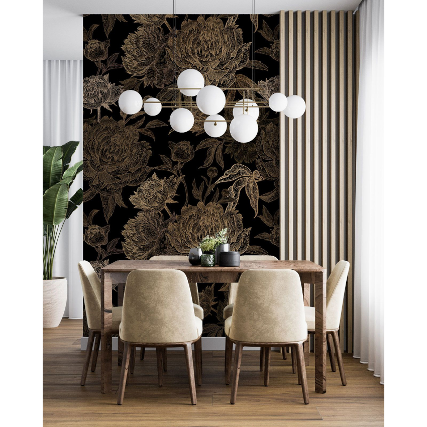 Papier peint motif XL - Motif floral