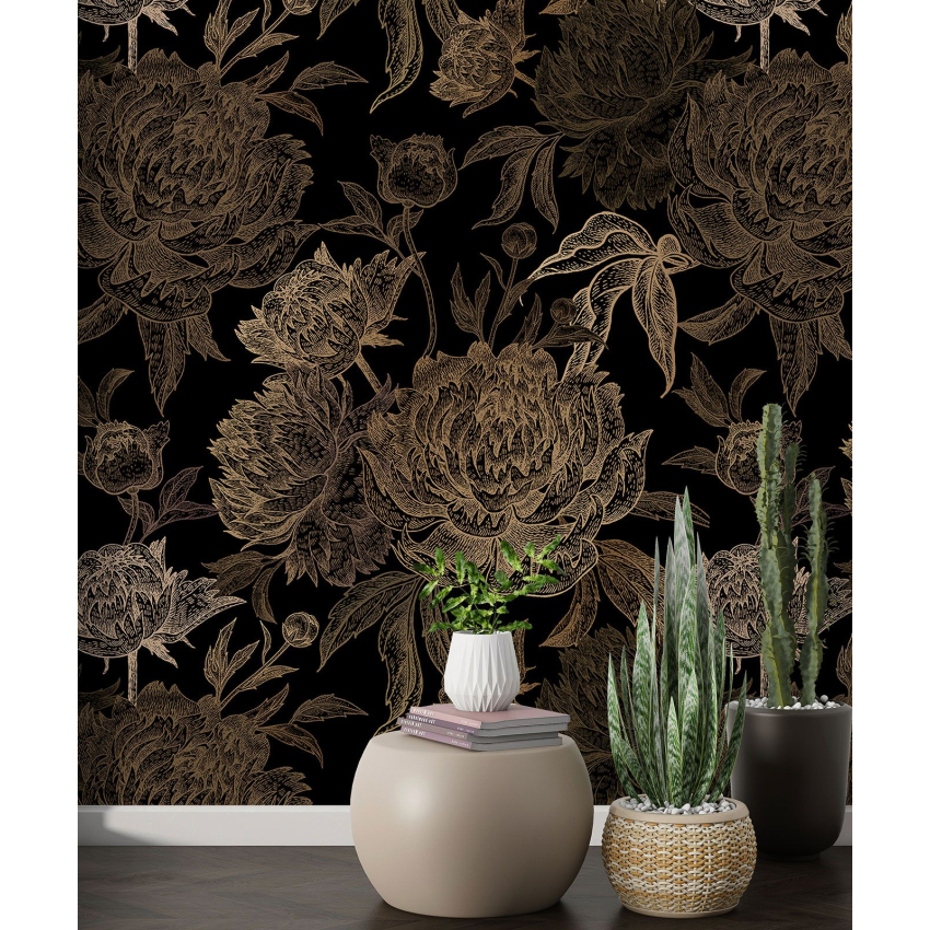 Papier peint motif XL - Motif floral