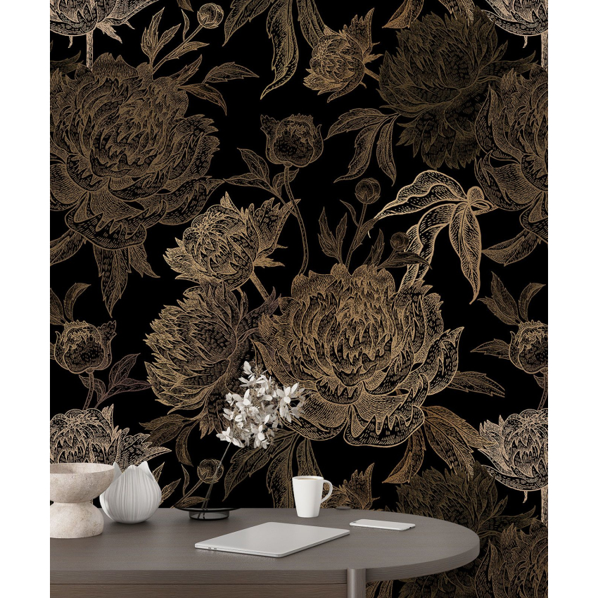 Papier peint motif XL - Motif floral