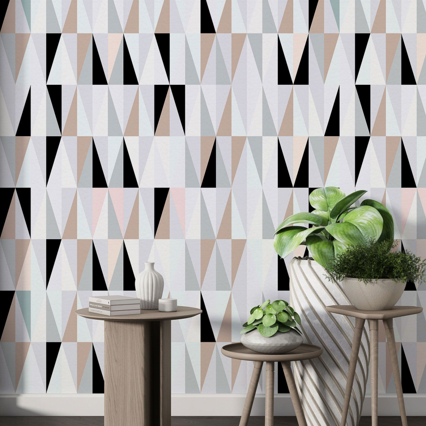 Papier peint motif XL - Motif géométrique
