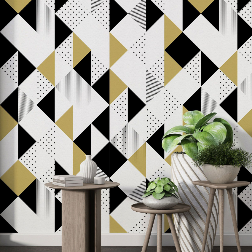 Papier peint motif XL - Motif géométrique