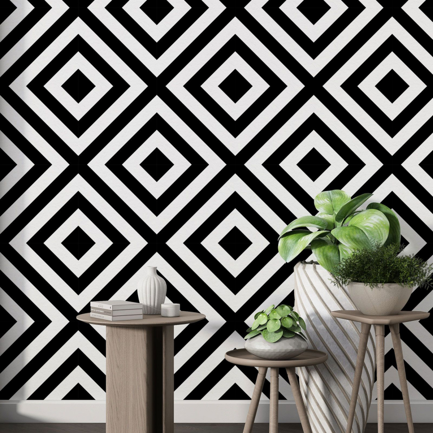 Papier peint motif XL - Motif géométrique