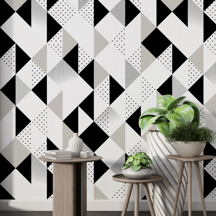 Papier peint motif XL - Motif géométrique