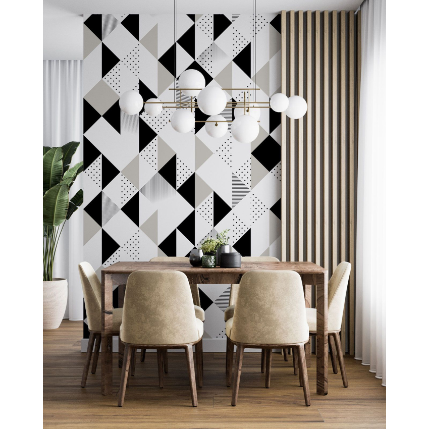 Papier peint motif XL - Motif géométrique