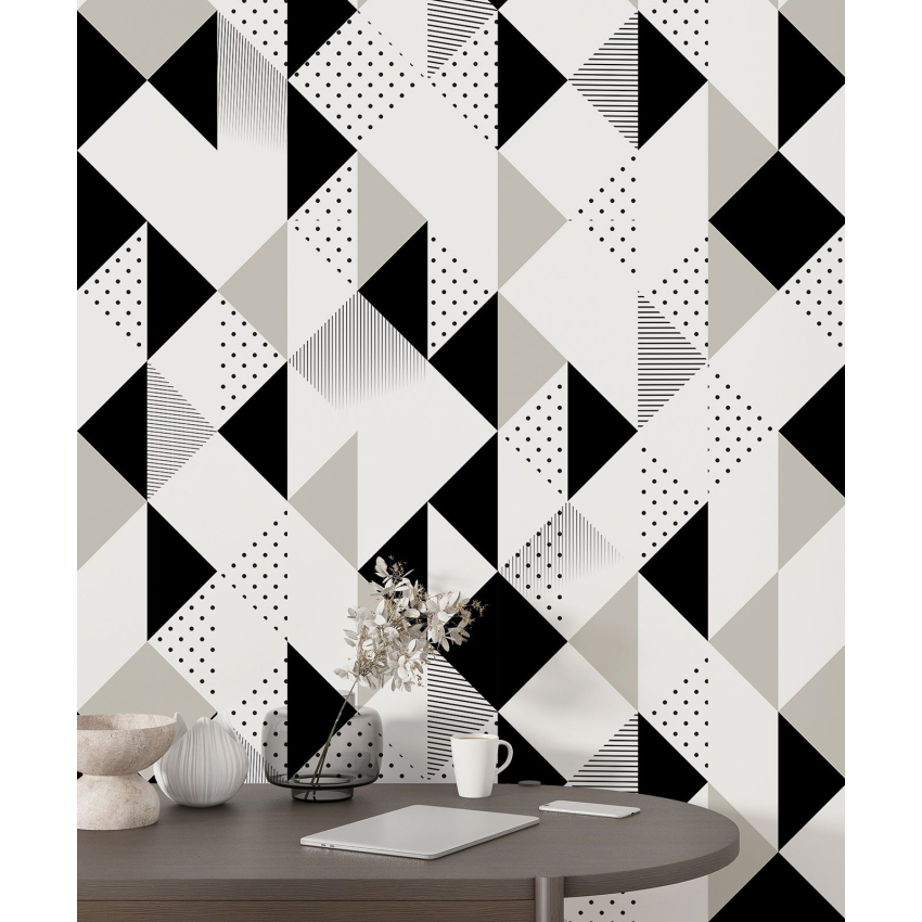 Papier peint motif XL - Motif géométrique