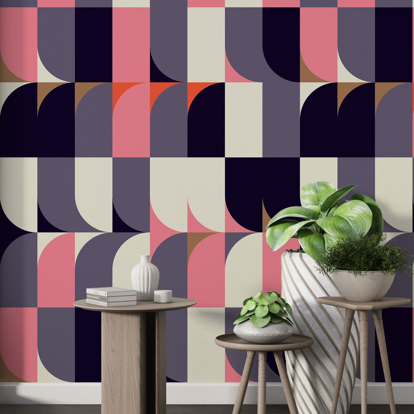 Papier peint motif XL - Motif géométrique