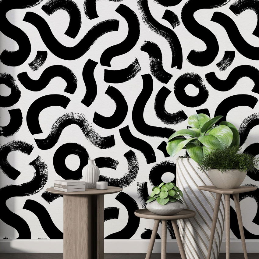 Papier peint motif XL - Motif graphique