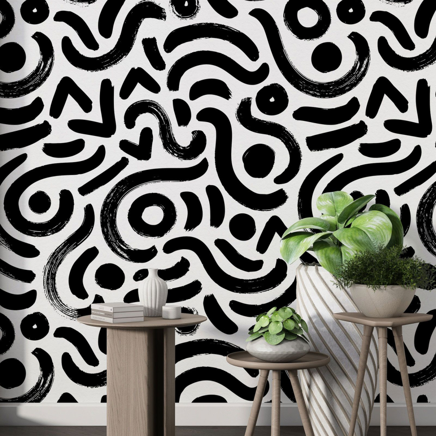 Papier peint motif XL - Motif graphique