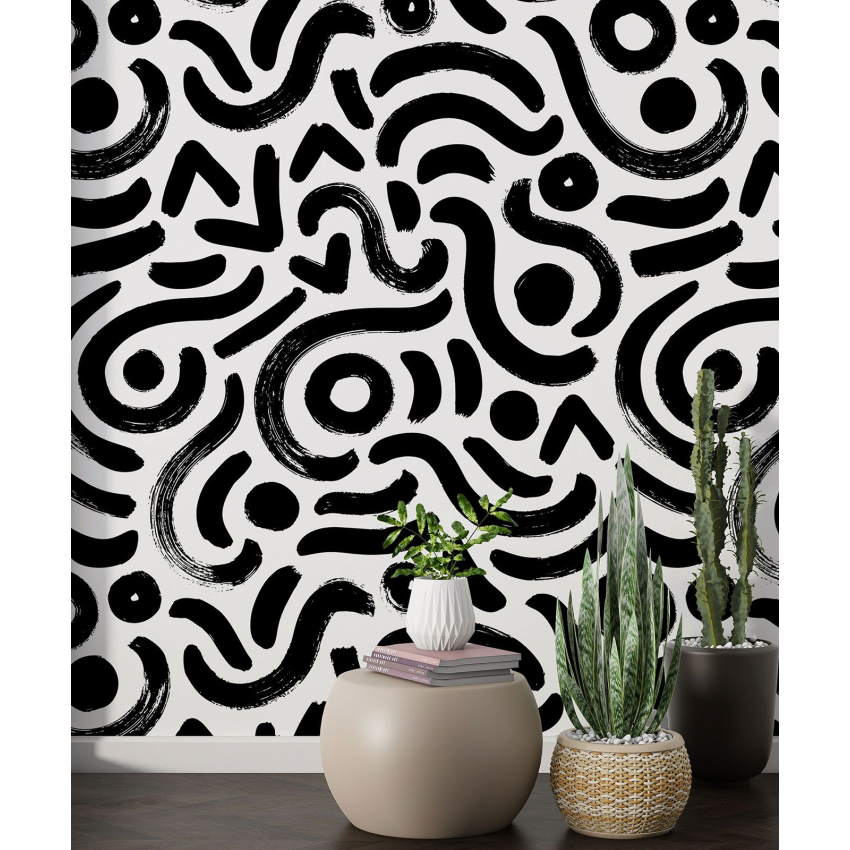 Papier peint motif XL - Motif graphique