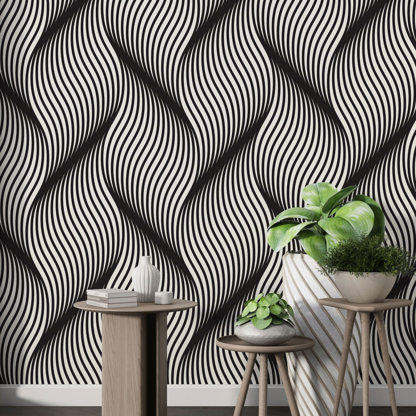 Papier peint motif XL - Motif tressé - 439