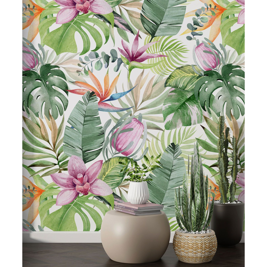 Papier peint motif XL - Motif tropical