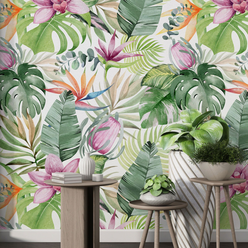 Papier peint motif XL - Motif tropical