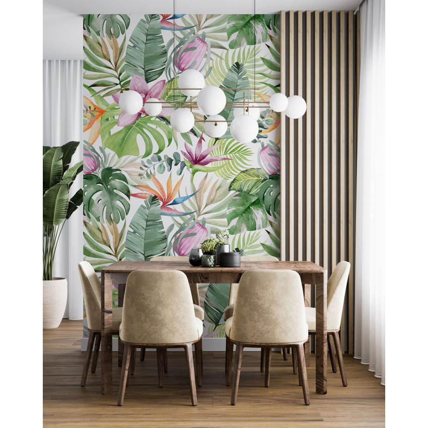 Papier peint motif XL - Motif tropical