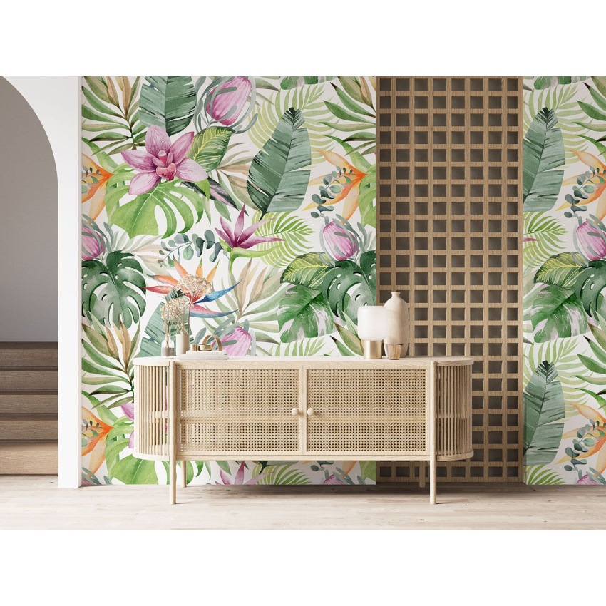 Papier peint motif XL - Motif tropical