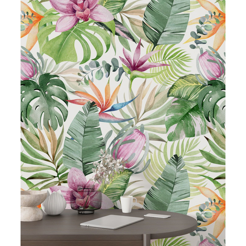Papier peint motif XL - Motif tropical