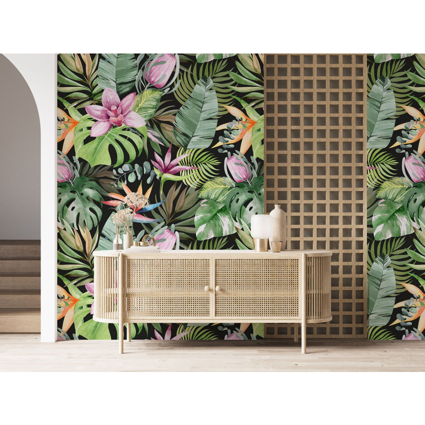 Papier peint motif XL - Motif tropical