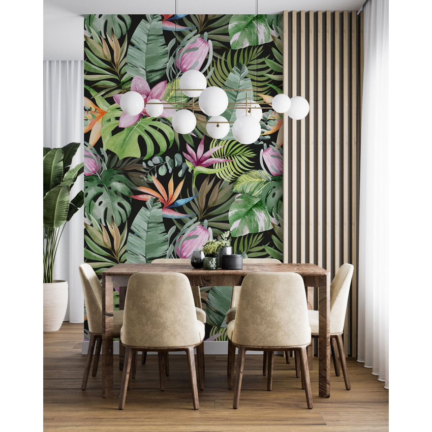 Papier peint motif XL - Motif tropical