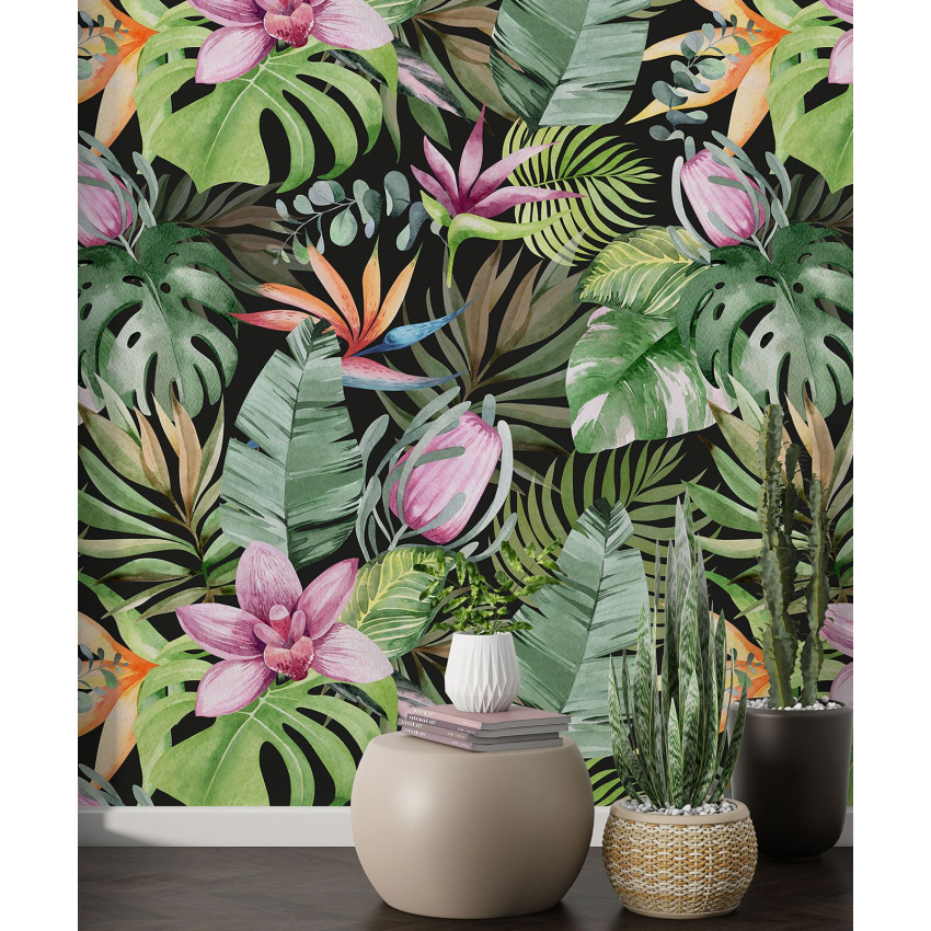 Papier peint motif XL - Motif tropical