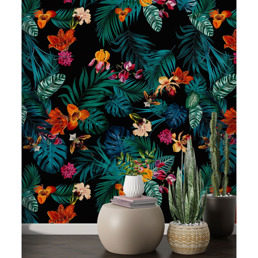 Papier peint motif XL - Motif tropical