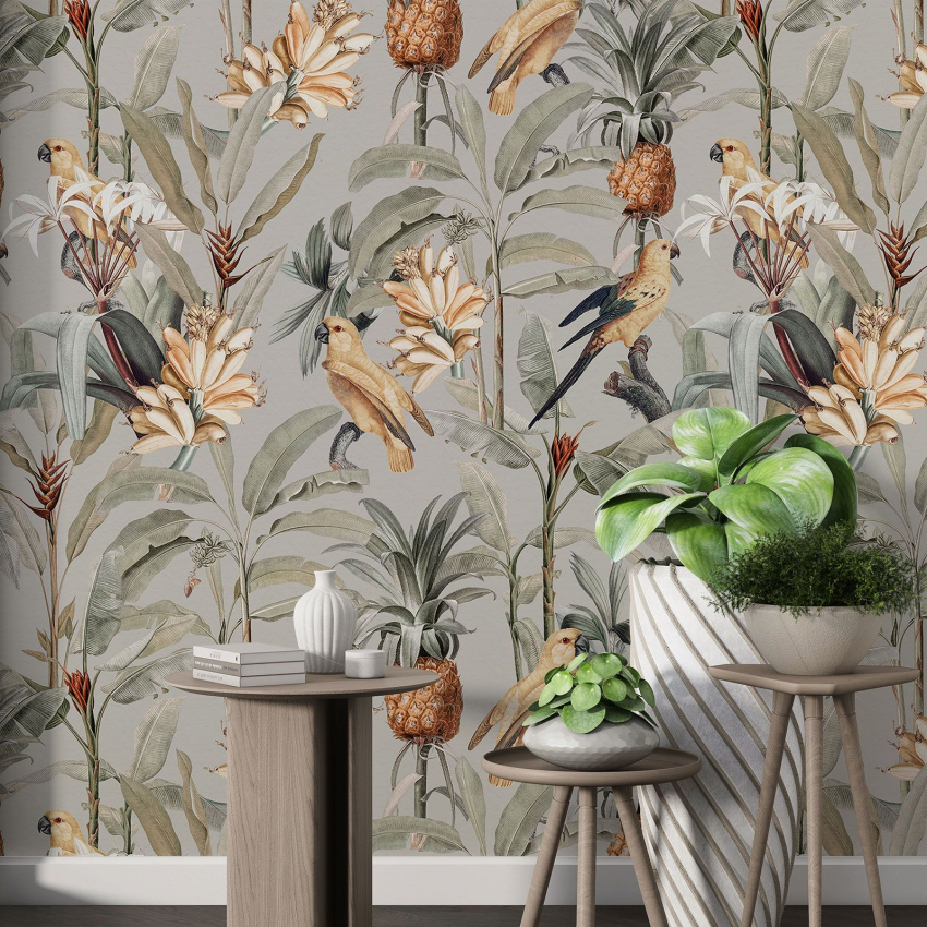 Papier peint motif XL - Motif tropical