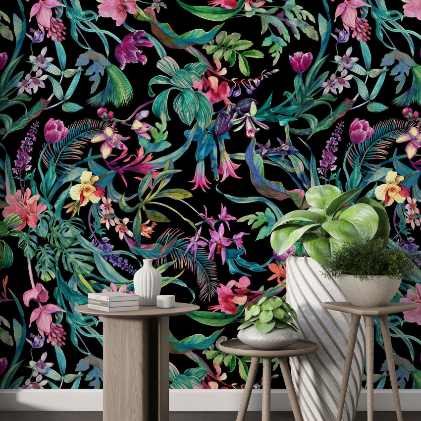 Papier peint motif XL - Motif tropical