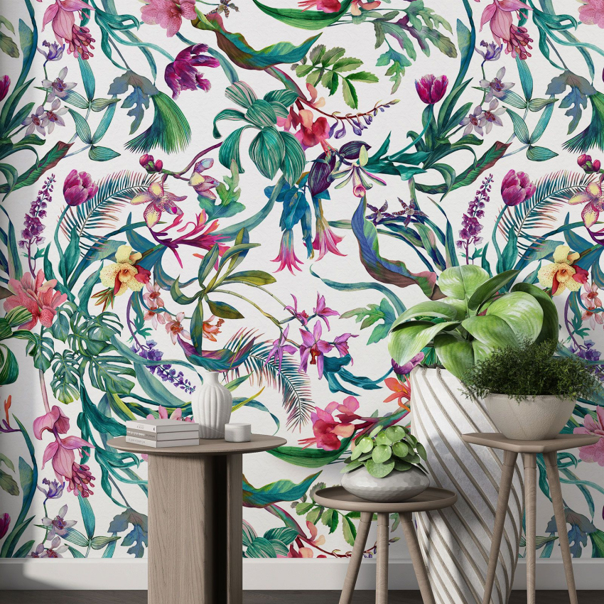 Papier peint motif XL - Motif tropical