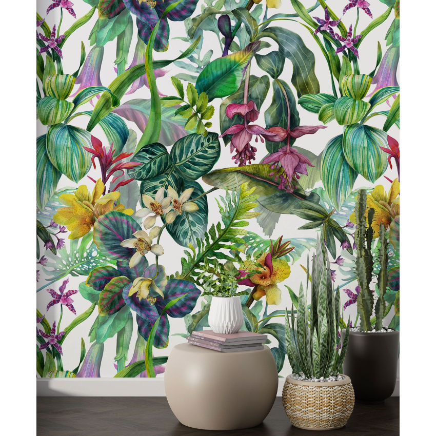 Papier peint motif XL - Motif tropical