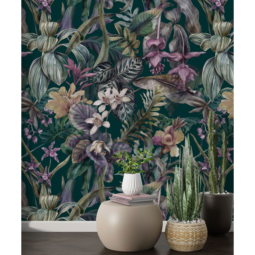 Papier peint motif XL - Motif tropical