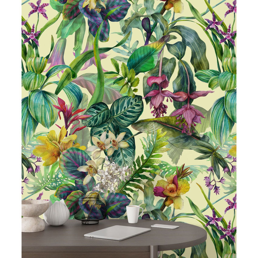 Papier peint motif XL - Motif tropical