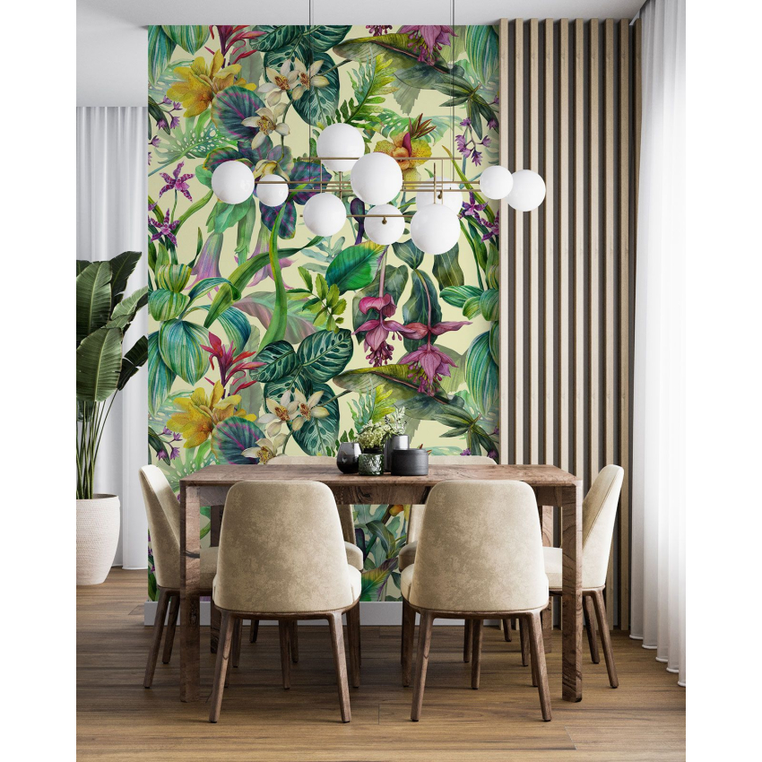 Papier peint motif XL - Motif tropical