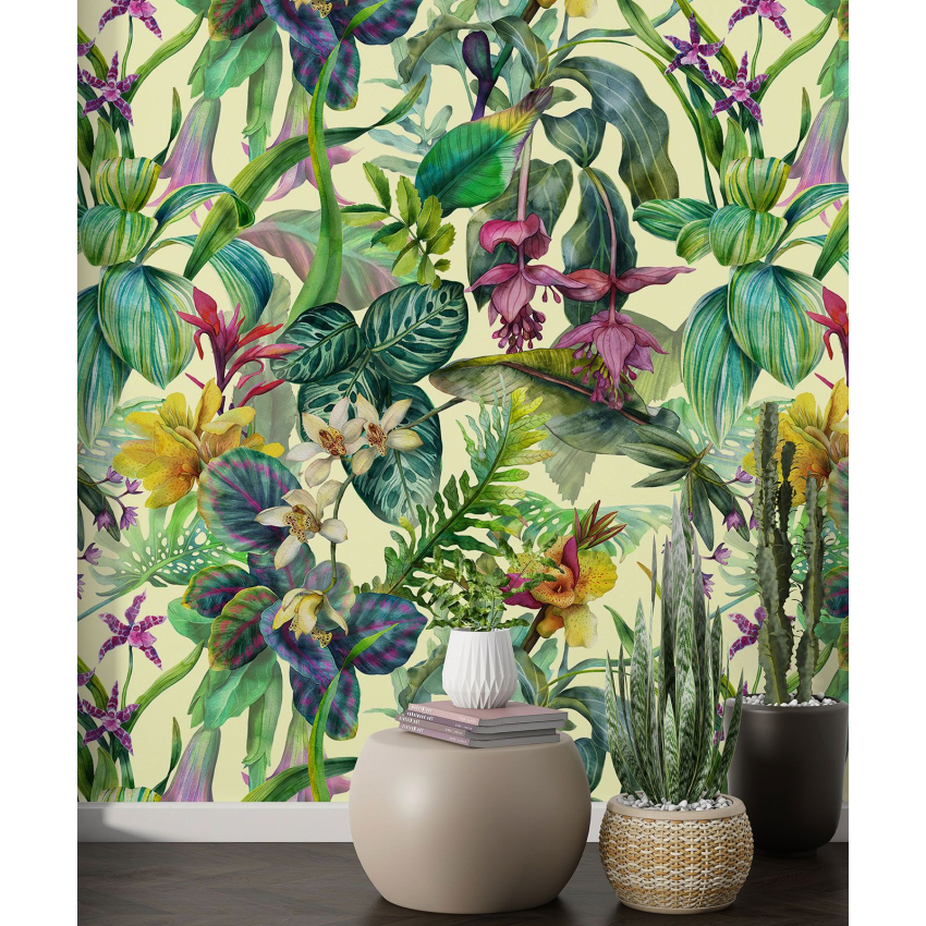 Papier peint motif XL - Motif tropical