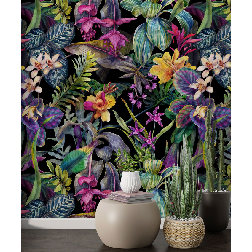 Papier peint motif XL - Motif tropical