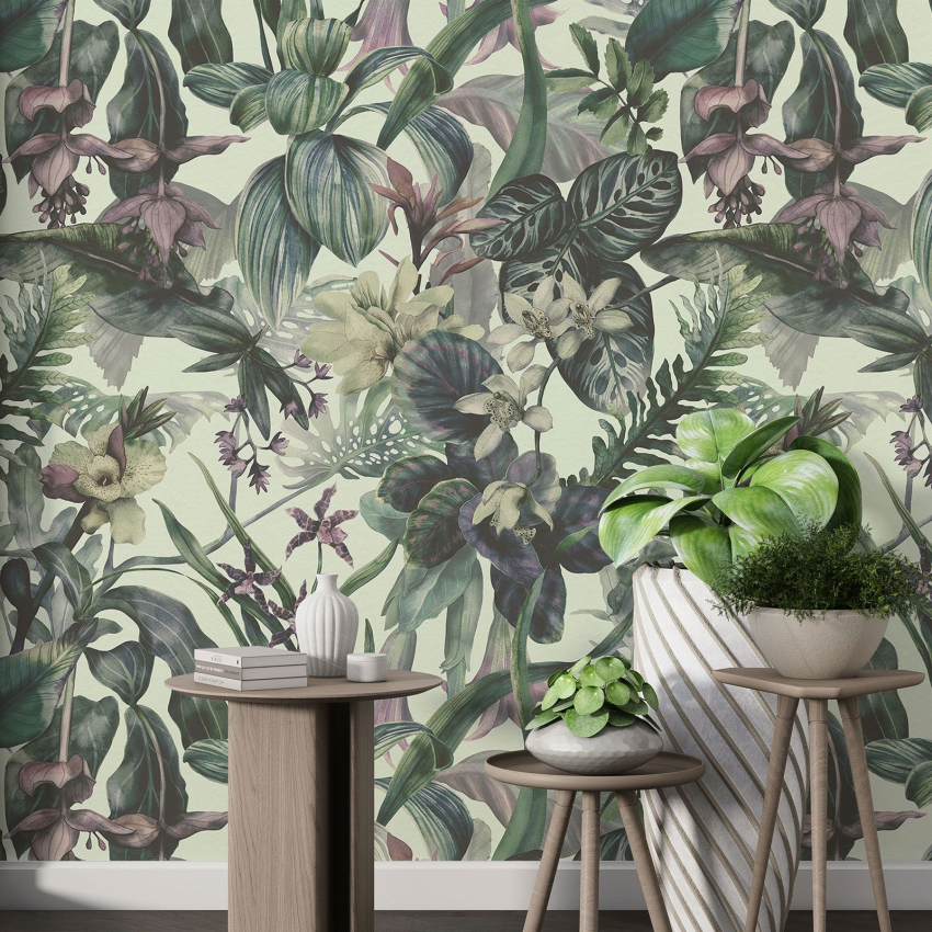 Papier peint motif XL - Motif tropical