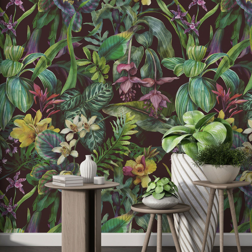 Papier peint motif XL - Motif tropical