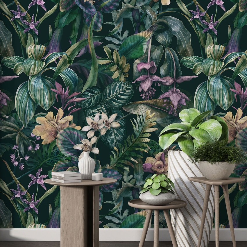 Papier peint motif XL - Motif tropical