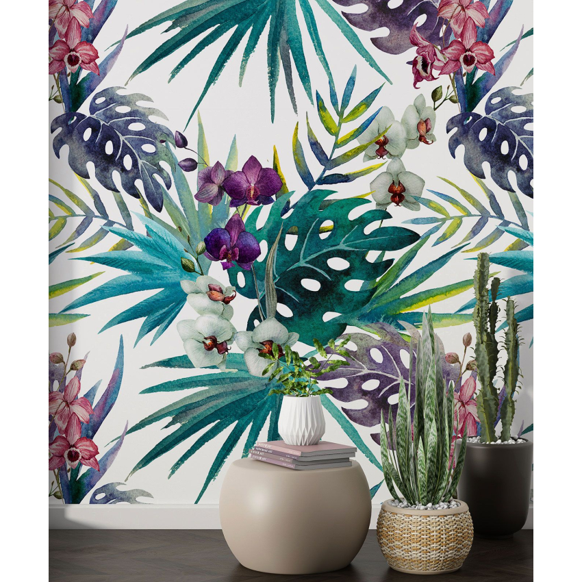 Papier peint motif XL - Motif tropical