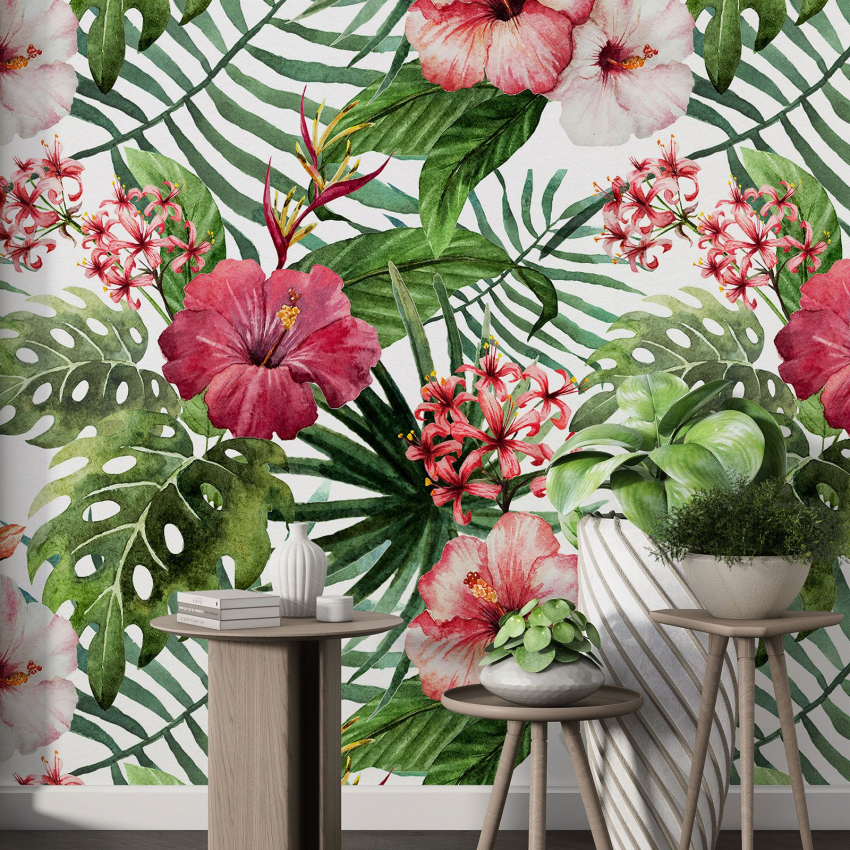Papier peint motif XL - Motif tropical