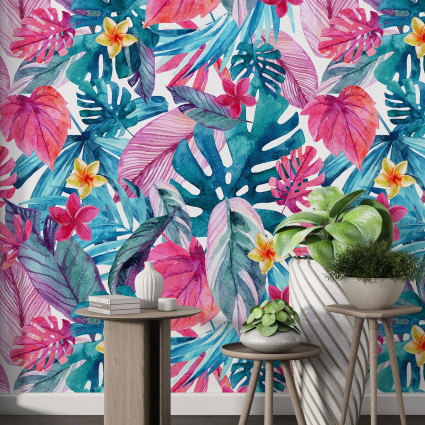 Papier peint motif XL - Motif tropical