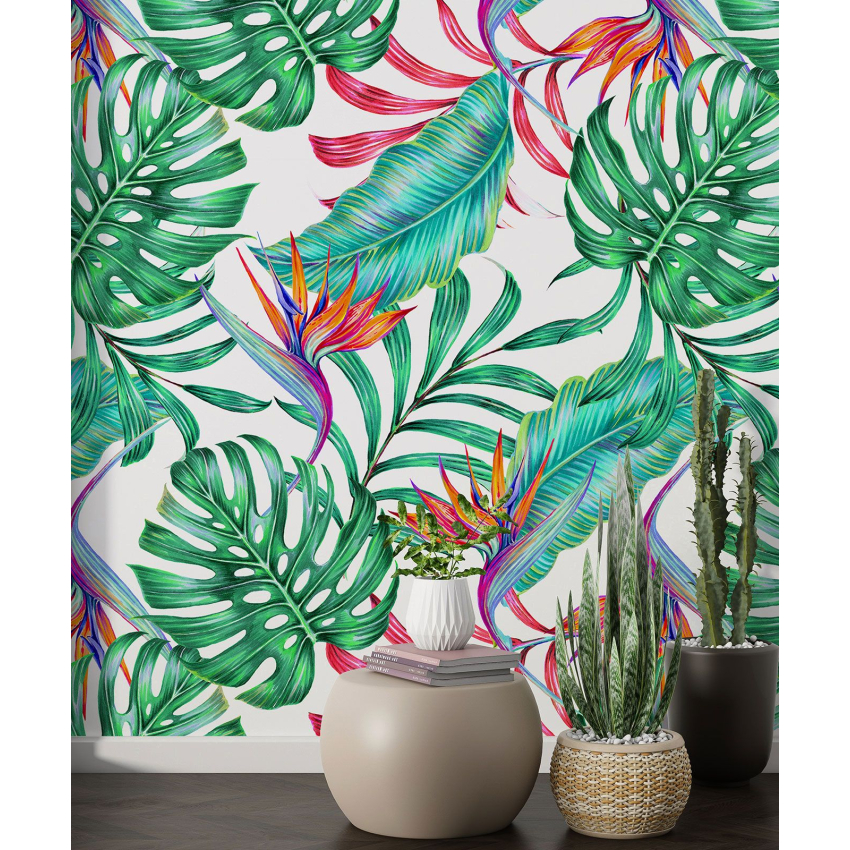 Papier peint motif XL - Motif tropical