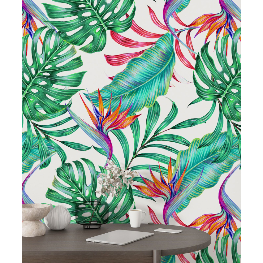Papier peint motif XL - Motif tropical