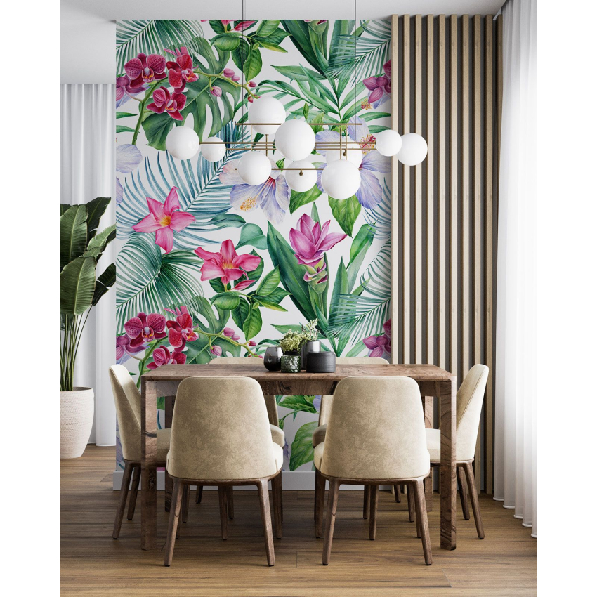 Papier peint motif XL - Motif tropical