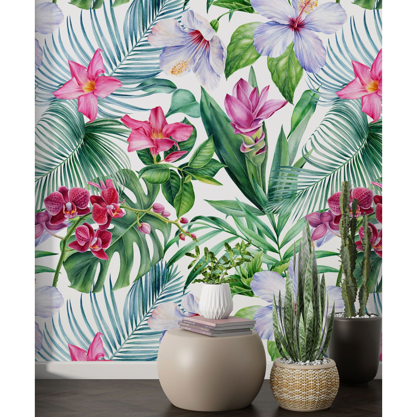 Papier peint motif XL - Motif tropical