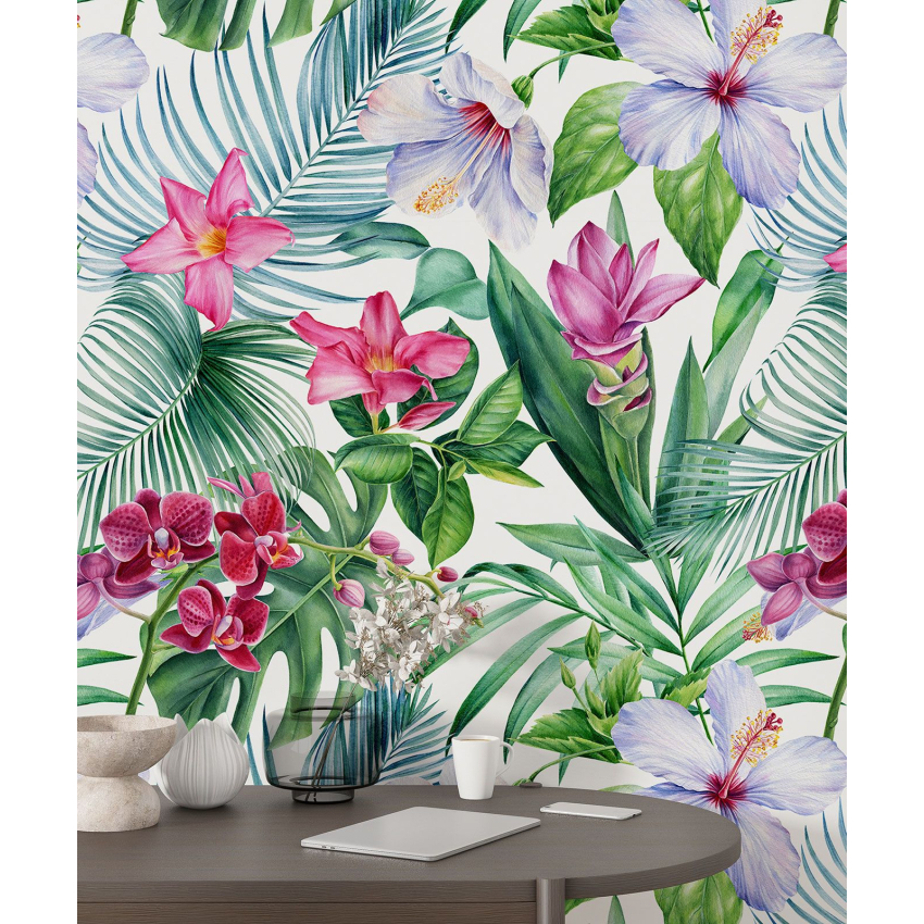 Papier peint motif XL - Motif tropical