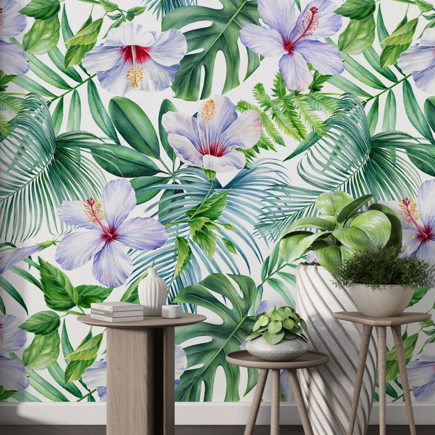 Papier peint motif XL - Motif tropical