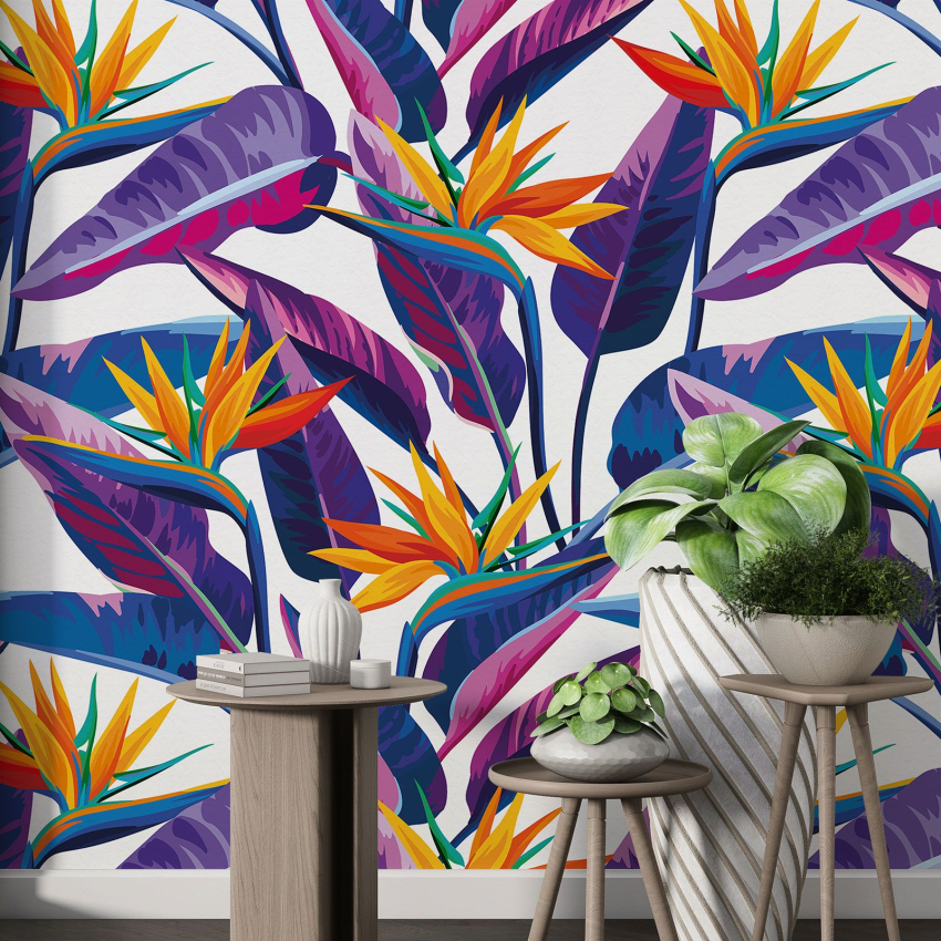 Papier peint motif XL - Motif tropical