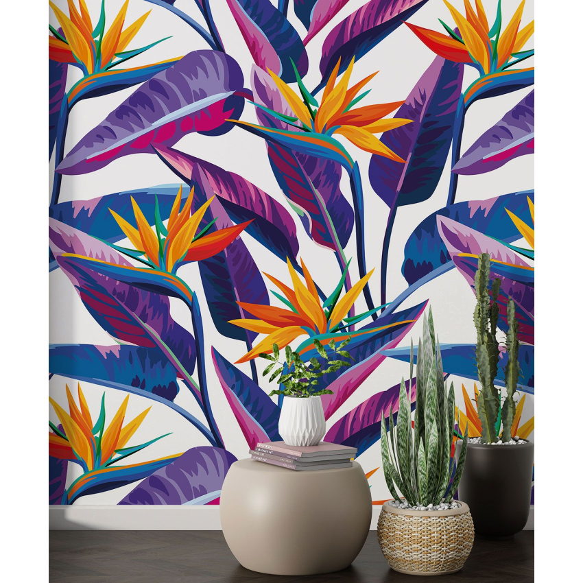 Papier peint motif XL - Motif tropical