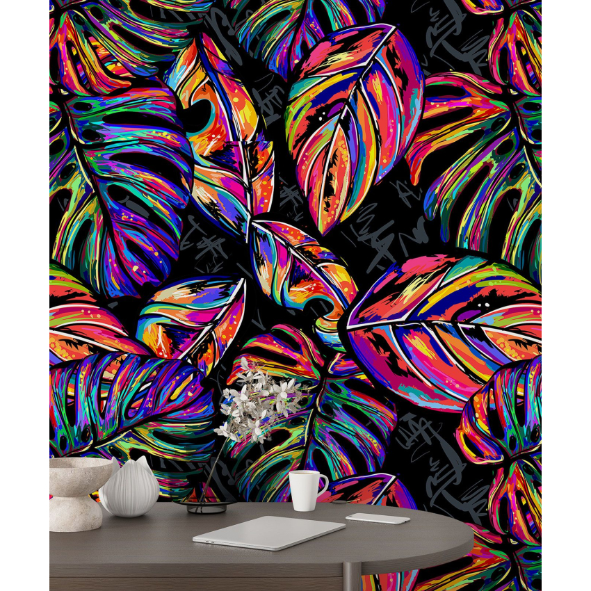 Papier peint motif XL - Motif tropical
