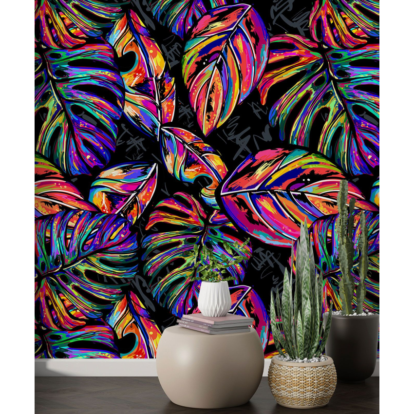 Papier peint motif XL - Motif tropical