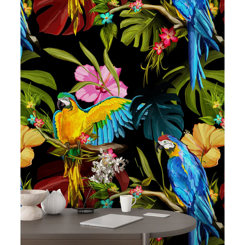 Papier peint motif XL - Motif tropical