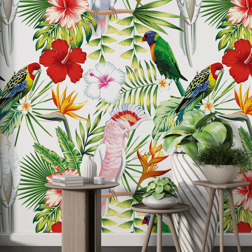 Papier peint motif XL - Motif tropical